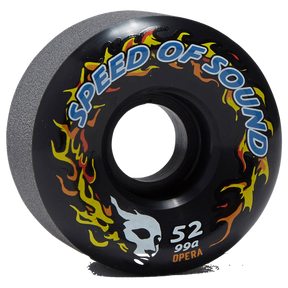OPERA SOS FIRE MASK HARDLINE CONICAL 52MM 99A BLK WHEELS SET