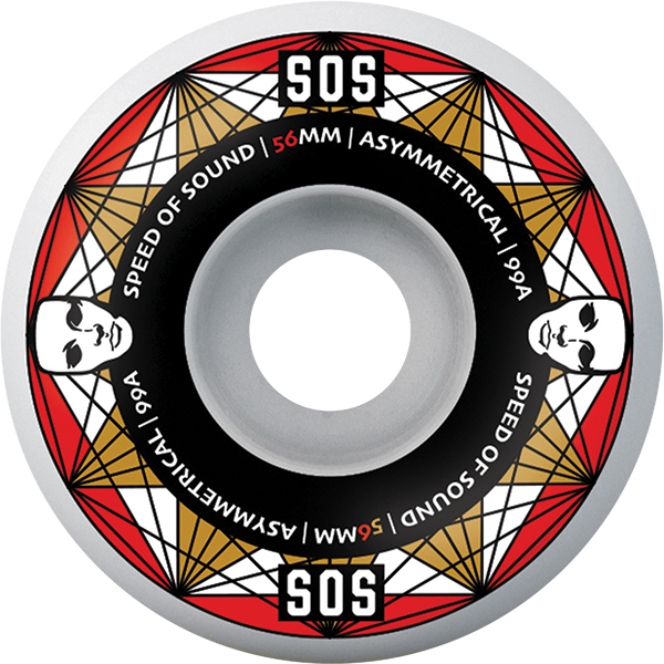 OPERA SOS HEATERS ASYMMETRICAL 56mm 90A CANDLE WHT WHEELS SET