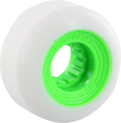 POWERFLEX GUMBALL 52mm 83b WHT/LIME Wheesl Set