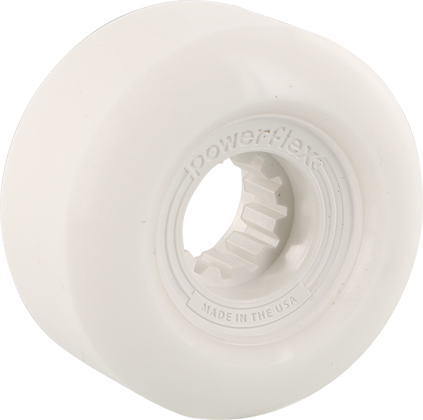 POWERFLEX GUMBALL 54mm 83b WHT/WHT WHEELS SET