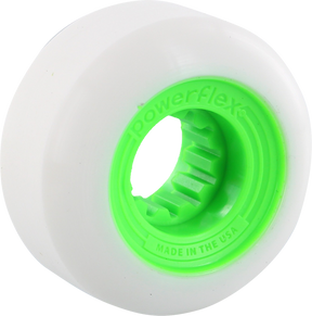 POWERFLEX GUMBALL 56mm 83b WHT/LIME Wheesl Set