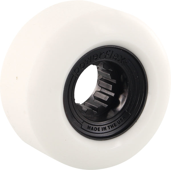 POWERFLEX GUMBALL 58mm 83b WHT/BLACK WHEELS SET