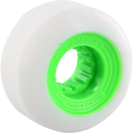 POWERFLEX GUMBALL 60mm 83b WHT/LIME WHEELS SET
