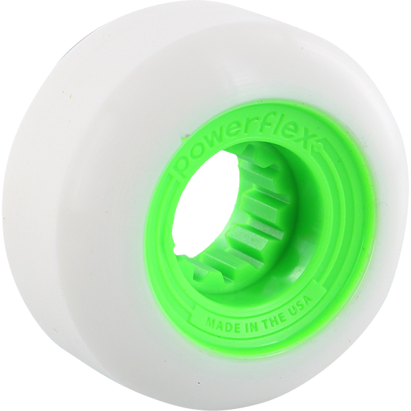 POWERFLEX GUMBALL 60mm 83b WHT/LIME WHEELS SET