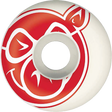 PIG CLASSIC 51mm 99A WHT/RED WHEELS SET