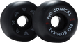 PIG CONICAL 53MM 99A BLACK WHEELS SET