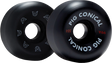 PIG CONICAL 55MM 99A BLACK WHEELS SET