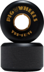PIG RT 55MM 88A BLACK/YEL WHEELS SET