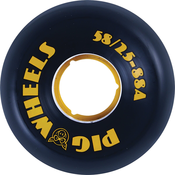 PIG RT 58MM 88A BLACK/YEL WHEELS SET