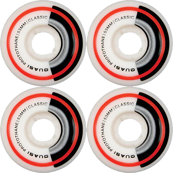 QUASI CLASS WHEEL 53MM WHITE WHEELS SET