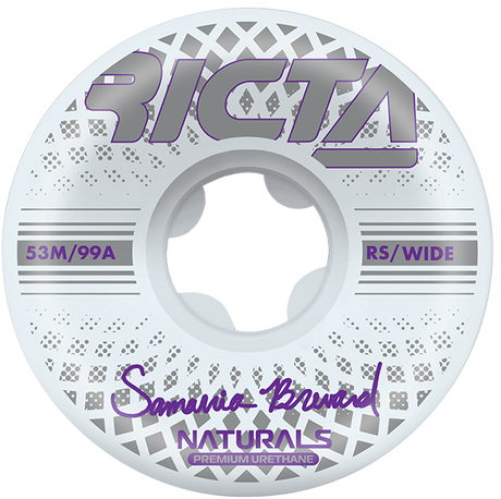 RICTA BREVARD REFLECTIVE NATURALS WIDE 53MM 99A WHEELS SET