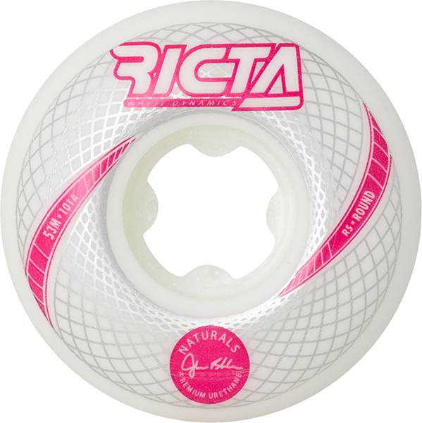 RICTA SHANAHAN VORTEX NATURALS ROUND 53MM 101A WHT WHEELS SET