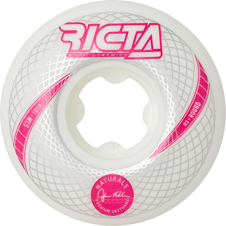 RICTA SHANAHAN VORTEX NATURALS ROUND 53MM 101A WHT WHEELS SET