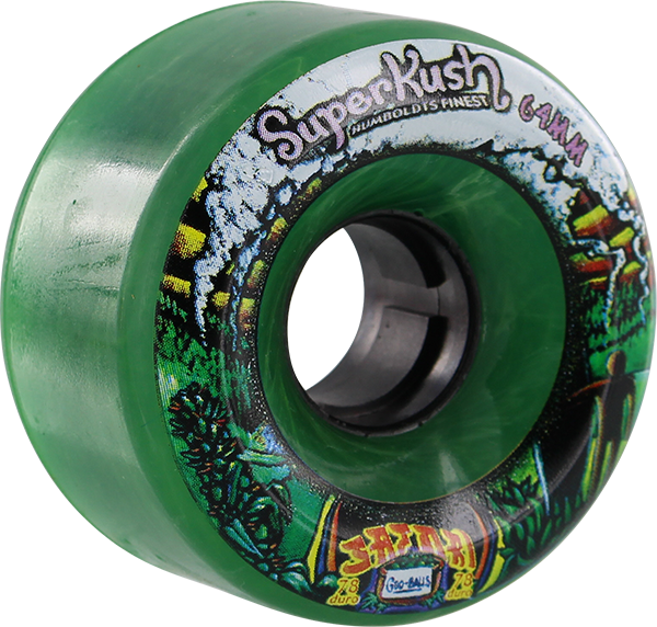 SATORI GOO BALL SUPERKUSH 64mm 78a CLR.GREEN Skateboard Wheels