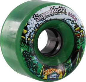 SATORI GOO BALL SUPERKUSH 64mm 78a CLR.GREEN Skateboard Wheels