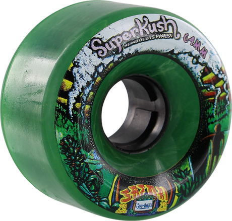 SATORI GOO BALL SUPERKUSH 64mm 78a CLR.GREEN Skateboard Wheels