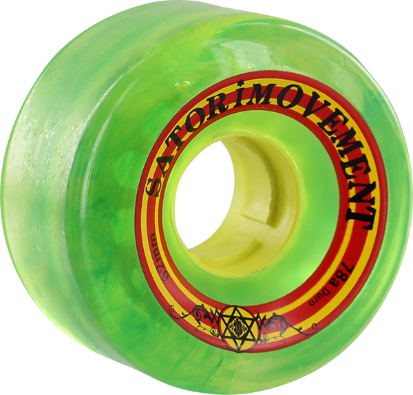 SATORI GOO BALL CRUISER RASTA 62mm 78a Skateboard Wheels