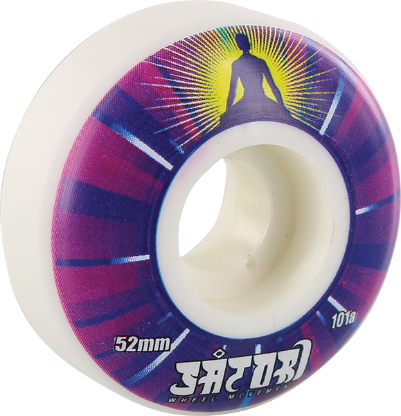 SATORI ILLUMINATING 52mm 101a WHT W/PNK/PUR/YEL WHEELS SET