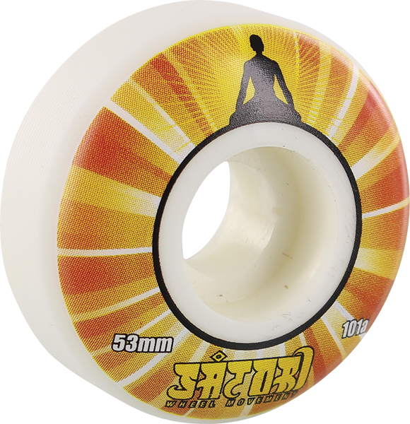 SATORI ILLUMINATING 53mm 101a WHT W/YEL/ORG/RED WHEELS SET