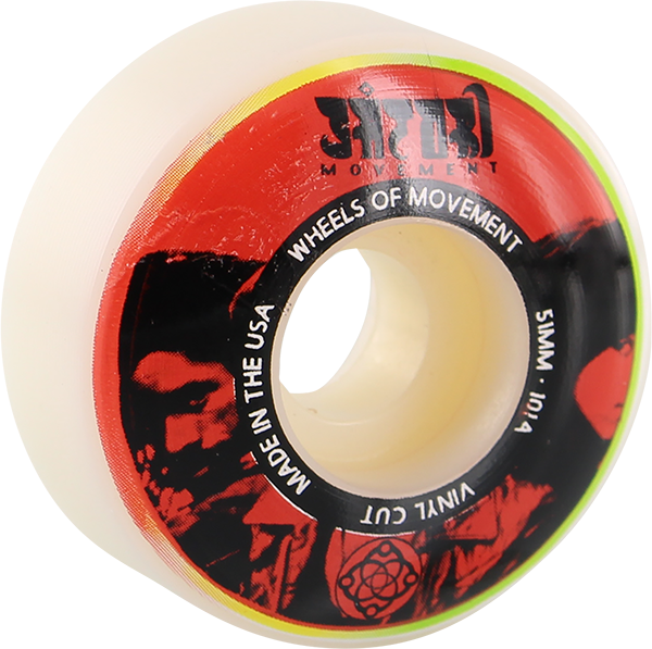 SATORI VINYL 51mm 101a WHT/RED WHEELS SET