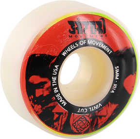SATORI VINYL 51mm 101a WHT/RED WHEELS SET