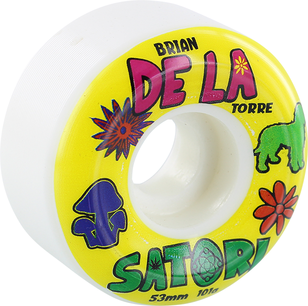 SATORI DELATORRE PRO 53mm 101a WHITE WHEELS SET