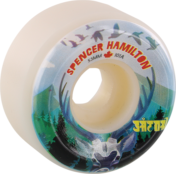 SATORI HAMILTON CANADA 53mm 101a WHITE WHEELS SET