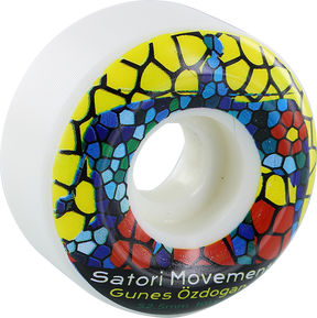 SATORI OZDOGAN STAIN GLASS 52.5mm 80b WHITE WHEELS SET
