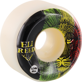 SATORI REED LION STRIPE 52mm 101a WHITE WHEELS SET