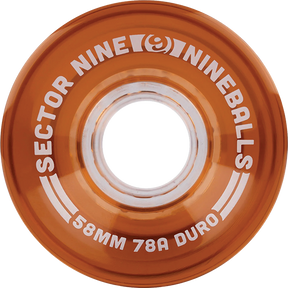 SECTOR 9 NINEBALLS 58mm 78a ROOT BEER WHEELS SET