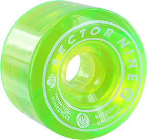 SECTOR 9 NINEBALLS 70mm 78a GREEN WHEELS SET