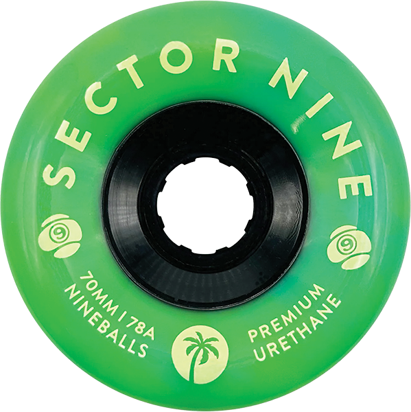 SECTOR 9 NINEBALLS 70MM 78A GREEN GOBLIN WHEELS SET