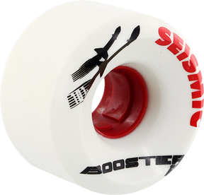 SEISMIC BOOSTER 63mm 101a WHT RED Skateboard Wheels