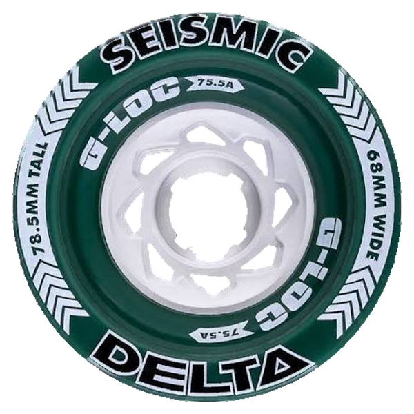 SEISMIC DELTA 78MM 75A GREEN G-LOC WHEELS SET