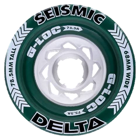 SEISMIC DELTA 78MM 75A GREEN G-LOC WHEELS SET
