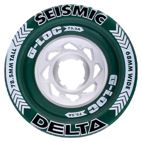 SEISMIC DELTA 78MM 75A GREEN G-LOC WHEELS SET