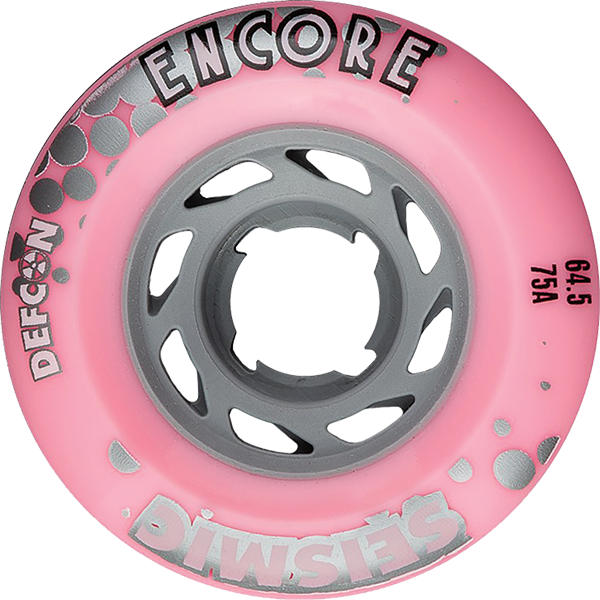 SEISMIC ENCORE 64.5mm 75a BUBBLEGUM DEFCON WHEELS SET