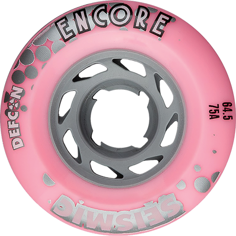 SEISMIC ENCORE 64.5mm 75a BUBBLEGUM DEFCON WHEELS SET