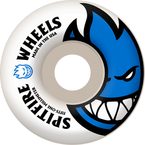Spitfire BIGHEAD 51mm WHT W BLUE Skateboard Wheels