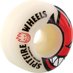 Spitfire BIGHEAD 52mm WHT W RED Skateboard Wheels