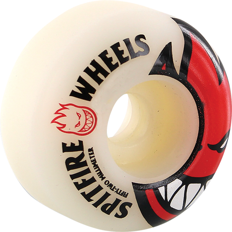 Spitfire BIGHEAD 52mm WHT W RED Skateboard Wheels
