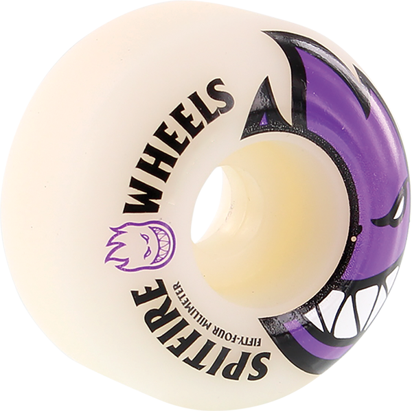 Spitfire BIGHEAD 54mm WHT W PURPLE Skateboard Wheels