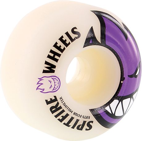 Spitfire BIGHEAD 54mm WHT W PURPLE Skateboard Wheels