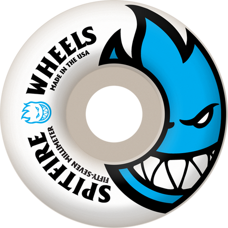 Spitfire BIGHEAD 57mm WHT W LT.BLUE Skateboard Wheels