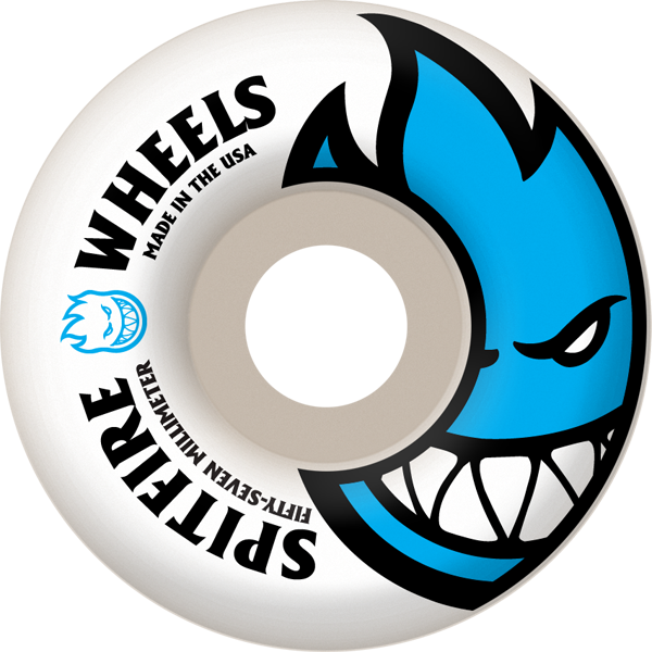 Spitfire BIGHEAD 57mm WHT W LT.BLUE Skateboard Wheels