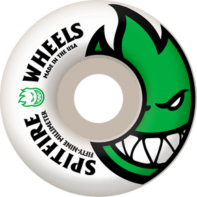 Spitfire BIGHEAD 59mm WHT W GREEN Skateboard Wheels
