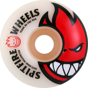 Spitfire BIGHEAD 63mm WHT W RED Skateboard Wheels