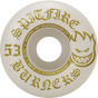 SPITFIRE BURNERS 53MM 99A WHT/GOLD WHEELS SET