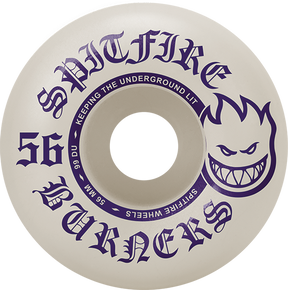 SPITFIRE BURNERS 56MM 99A WHT/PUR WHEELS SET