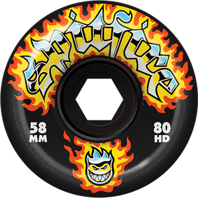 SPITFIRE 80HD CHROME VENOM 58mm BLK WHEELS SET